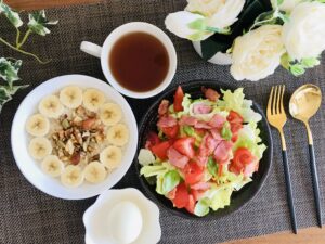 【おうちカフェ】食物繊維たっぷりの朝ごはん