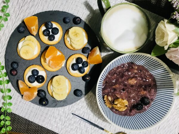 【おうちカフェ】栄養満点の黒米のお粥