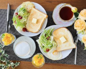 【おうちカフェ】バランスのよい朝ごはん