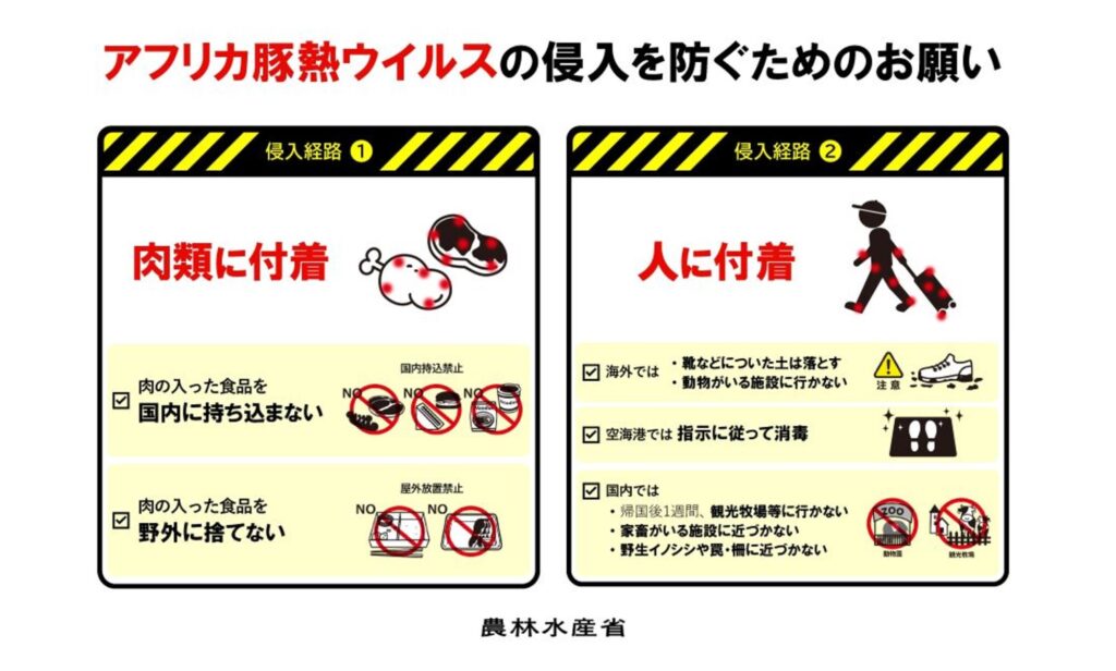 アフリカ豚熱に最大限の注意喚起　侵入許せば畜産業に甚大な被害、農水省