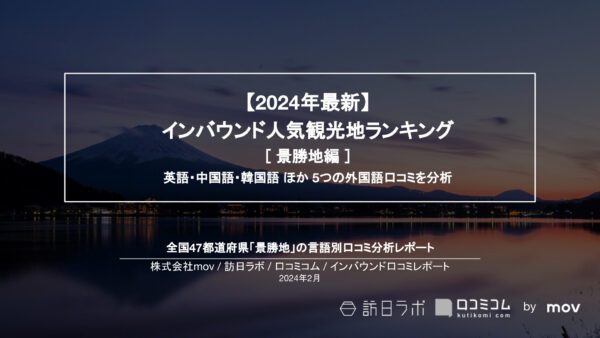 【独自調査】外国人に人気の景勝地ランキングを発表！1位は「忍野八海」