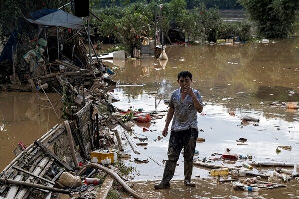 【写真特集】洪水で廃墟と化した町＝中国広東省