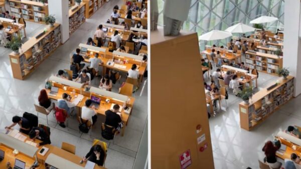 開館前から長蛇の列　中国の図書館は失業者の「避難所」
