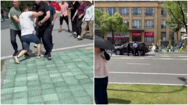 環境汚染か　鼻血止まらぬ小学生　抗議する保護者を公安が暴力排除　中国【動画あり】