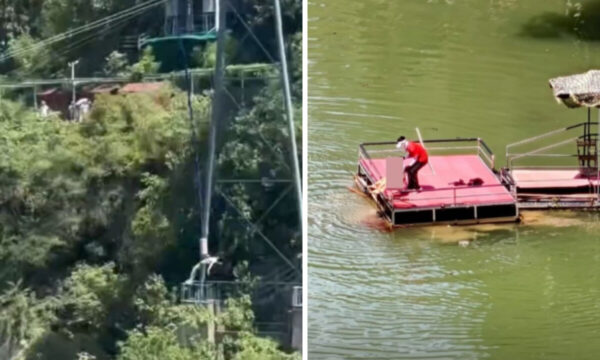 中国の観光地でバンジー墜落事故　血に染まった川【動画あり】