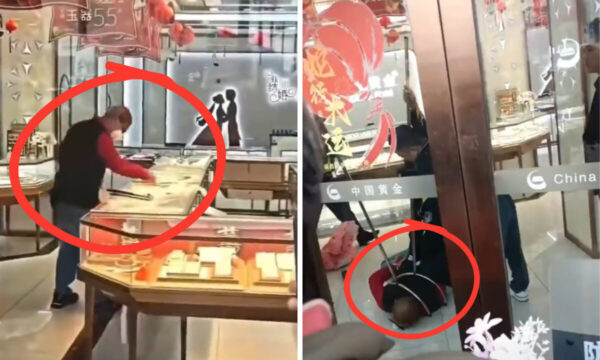 「そんなに刑務所に行きたいのか？」 上海の貴金属店強盗【動画あり】
