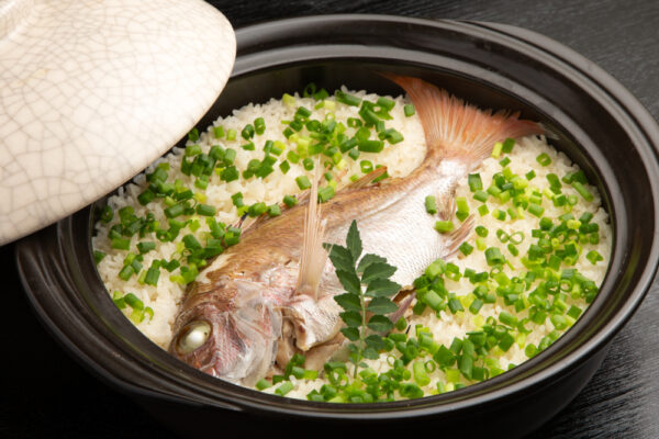 鯛と栗の炊き込みご飯：陰陽を調え、心を穏やかにする