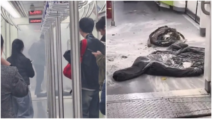 中国でまた「モバイルバッテリー」 地下鉄で発火騒ぎ 車内が煙に包まれる