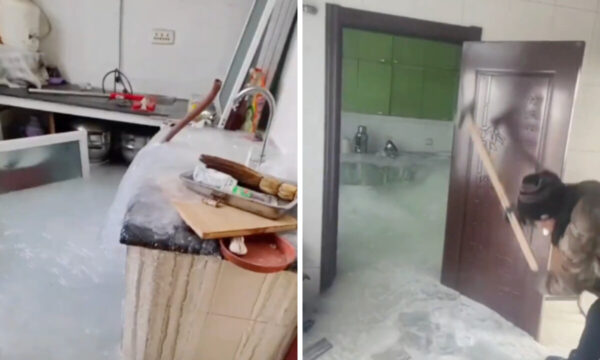 中国東北の冬が本気すぎた　蛇口の閉め忘れで家が丸ごと凍結