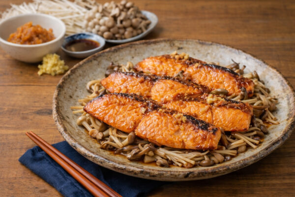 えのきと鮭の味噌ソテー ―― 免疫力を高める食養生レシピ