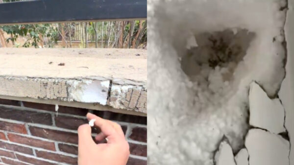 中国の手抜き工事　ついにここまで？　壁の中身は発泡材【動画あり】