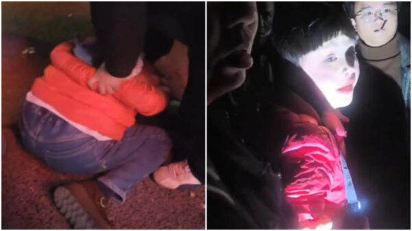 警察が来て安心する犯罪者？　中国の人さらい女の異様な瞬間