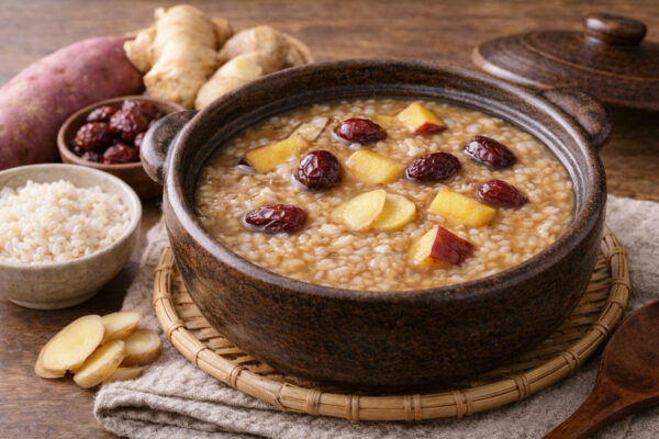 さつまいもがゆ――真冬の動悸と不安をやさしく整える