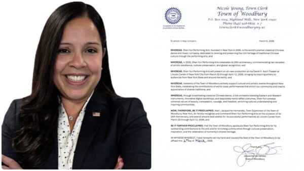 ニューヨーク州の自治体が神韻を称賛　芸術監督への感謝状で文化の饗宴に謝意