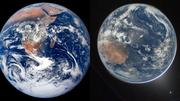 NASA　54年間の地球全景比較写真を公開　新旧「最初の一歩」に数千万人驚嘆