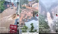 三峡ダム周辺で洪水　土砂崩れ　台風で二次災害の恐れ
